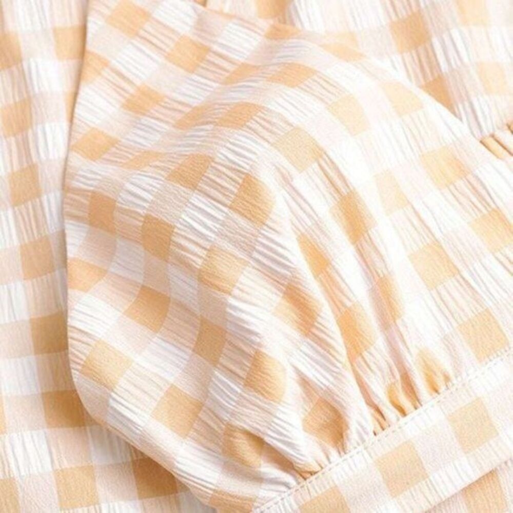 Micas Checked Print Bra Top And Skirt Set Size M - Picture 11 of 13